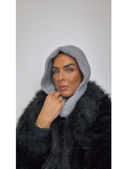 BALACLAVA - KUKLA S ŠÁLOU grey