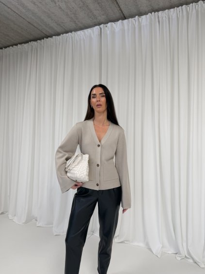CARDIGAN S KAPSAMI taupe