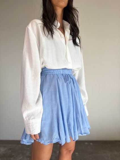 KOLOVÁ SUKNĚ light blue