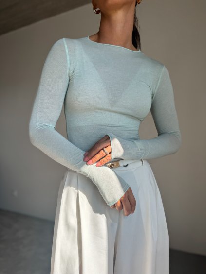 SOFT TRIKO S PODÍLEM KAŠMÍRU mint