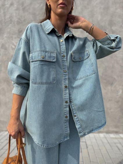 DENIM KOŠILE light blue