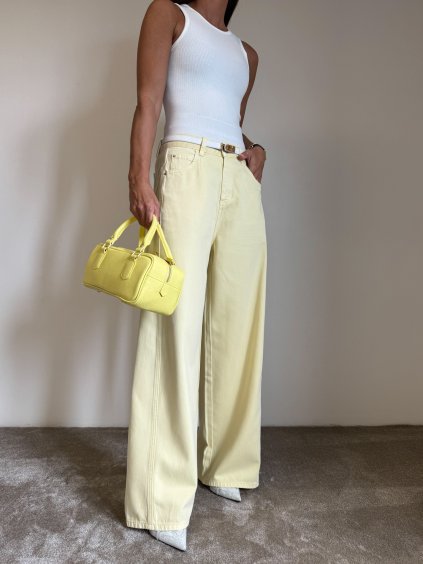 ŠIROKÉ DŽÍNY yellow