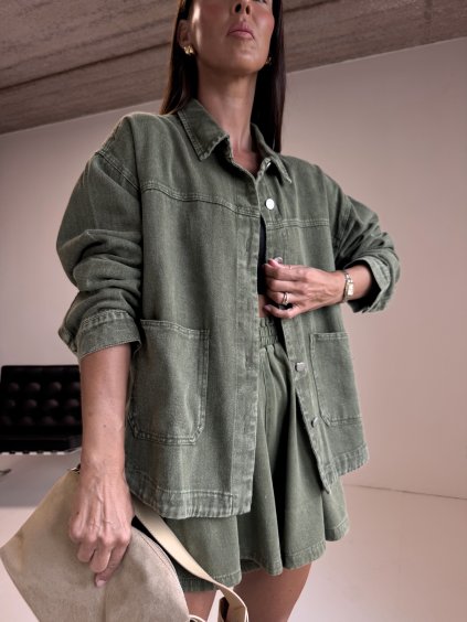 DENIM KOŠILE khaki