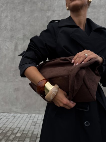 KOŽENKOVÝ SEMIŠOVÝ SACK brown