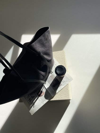 VELKÁ SEMIŠOVÁ SHOPPER BAG grey