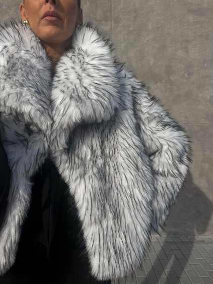 MELÍROVANÝ KOŽÍŠEK white