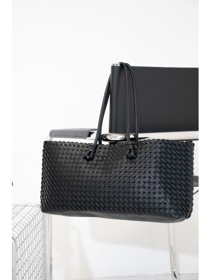 ÚZKÁ PROPLÉTANÁ KABELKA black