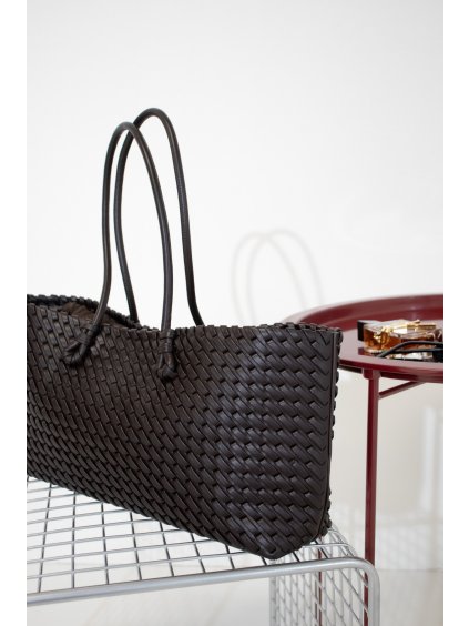 ÚZKÁ PROPLÉTANÁ KABELKA brown