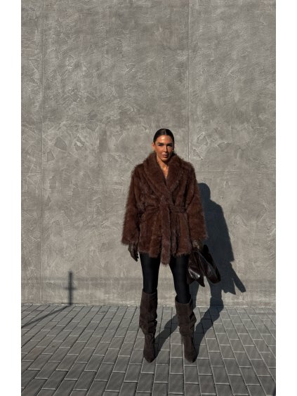 KOŽÍŠEK S PÁSKEM brown