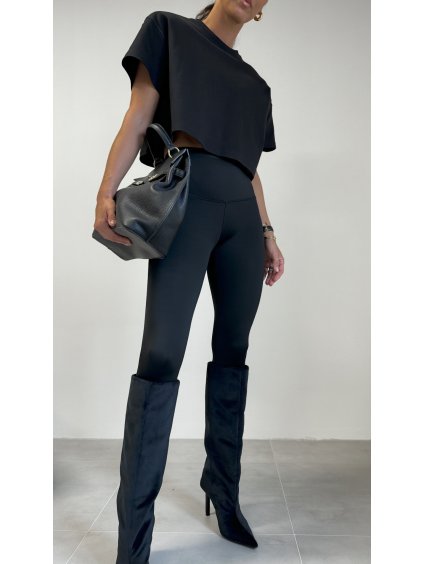 VYTEPLENÉ STAHOVACÍ LEGÍNY black