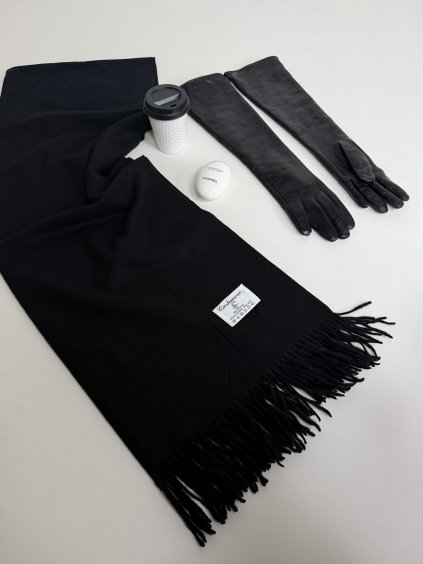 ŠÁLA S PODÍLEM KAŠMÍRU black