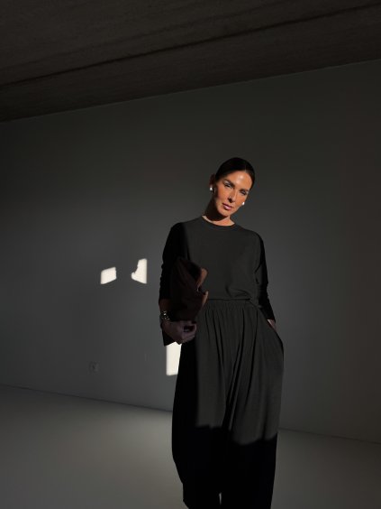 LEŽÉRNÍ KOMPLET KALHOTY+ TRIKO black