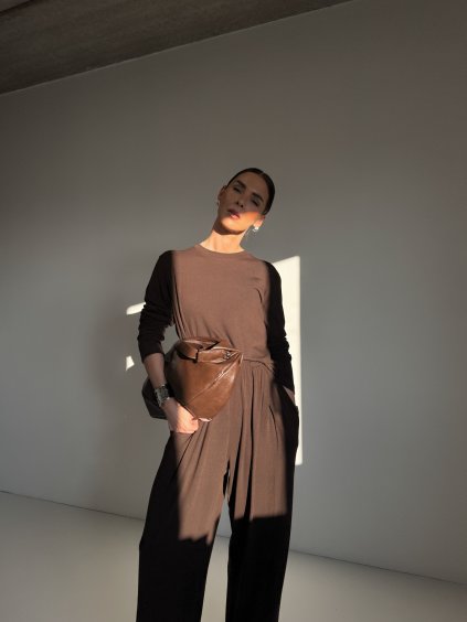 LEŽÉRNÍ KOMPLET KALHOTY+ TRIKO brown