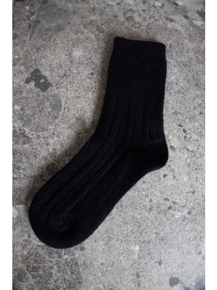 PONOŽKY S KAŠMÍREM A VLNOU black