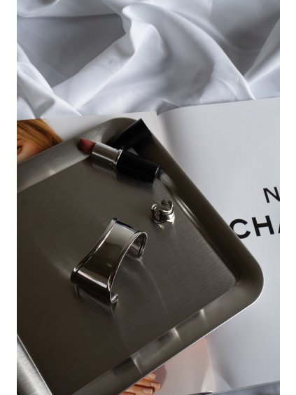 OTEVŘENÝ KOVOVÝ NÁRAMEK silver