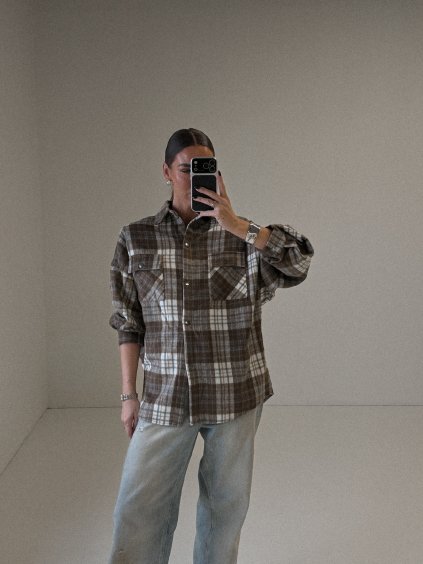 FLANELOVÁ KÁRO KOŠILE brown