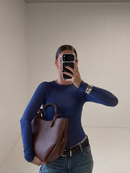 SOFT TRIČKO S PODÍLEM KAŠMÍRU blue