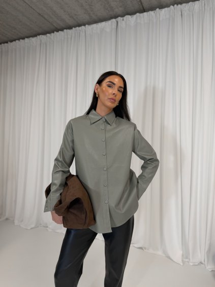 KOŽENKOVÁ KOŠILE khaki