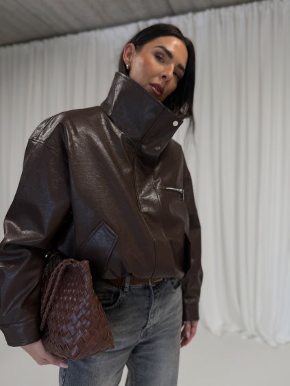 KOŽENKOVÁ BUNDA brown