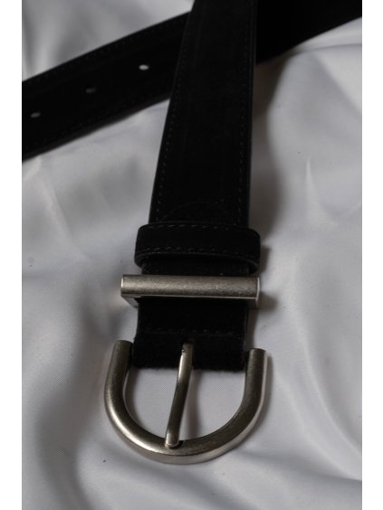 KOŽENÝ SEMIŠOVÝ PÁSEK black