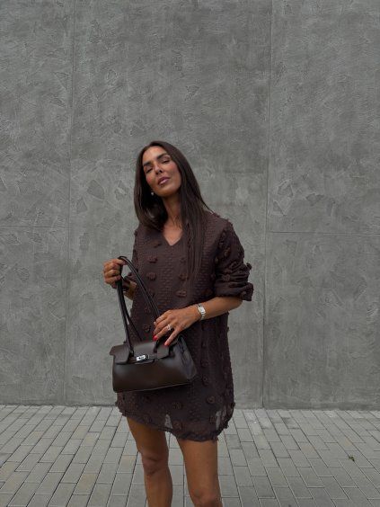 ŠIFONOVÉ ŠATY S APLIKACEMI choco