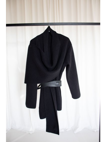 CARDIGAN S PÁSKEM black