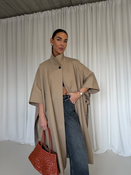OVERSIZED TRENCH COAT camel