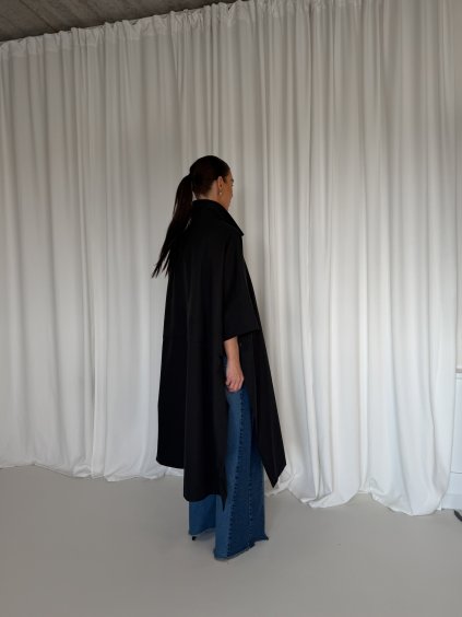 OVERSIZED TRENCH COAT black