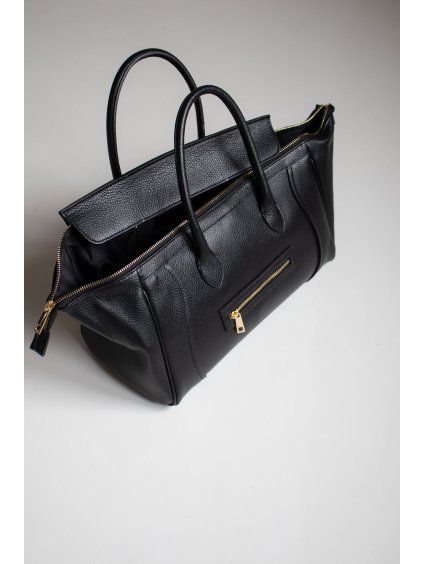 VELKÁ KABELKA NA ZIP black