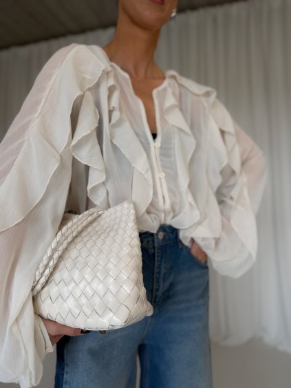 VOLÁNKOVÝ BOHO TOP cream