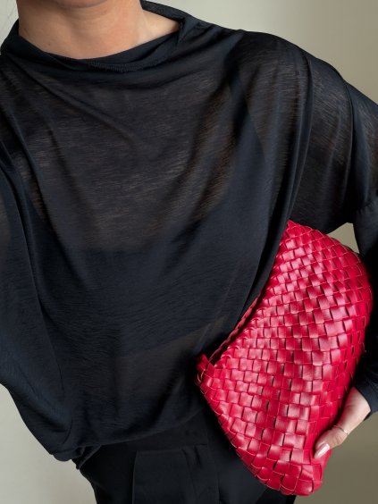 TRANSPARENTNÍ OVERSIZED TOP black