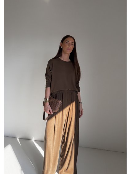 LEŽÉRNÍ KOMPLET KALHOTY+ TRIKO dark khaki