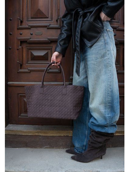 PROPLÉTANÁ SEMIŠOVÁ KABELKA coffee