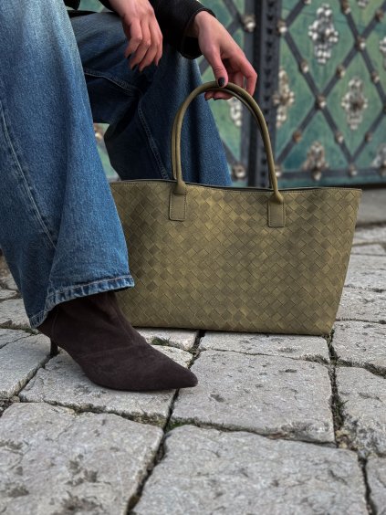 PROPLÉTANÁ SEMIŠOVÁ KABELKA khaki