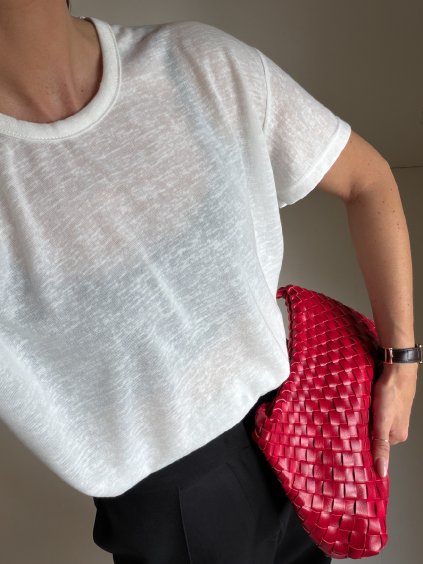 ŽÍHANÉ OVERSIZED TRIKO white