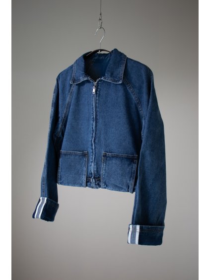 DENIM BUNDA S KAPSAMI blue