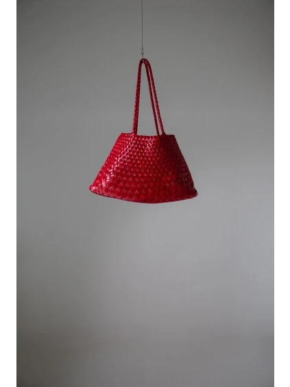 VELKÁ PROPLÉTANÁ KABELKA red