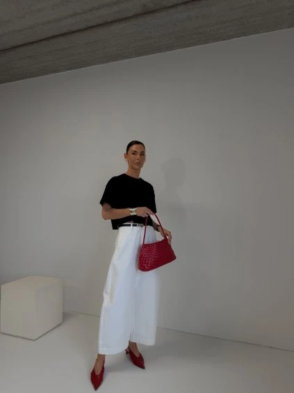 CAPRI BALLOON KALHOTY white