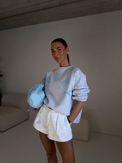 MIKINA MOMMY grey/blue