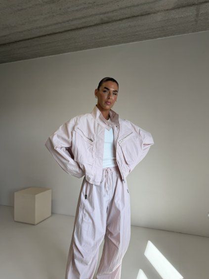 ŠUSŤÁKOVÝ BOMBER soft pink