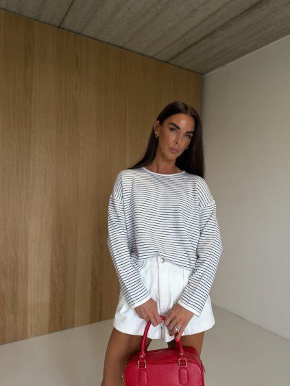 PRUHOVANÝ SVETŘÍK white/navy