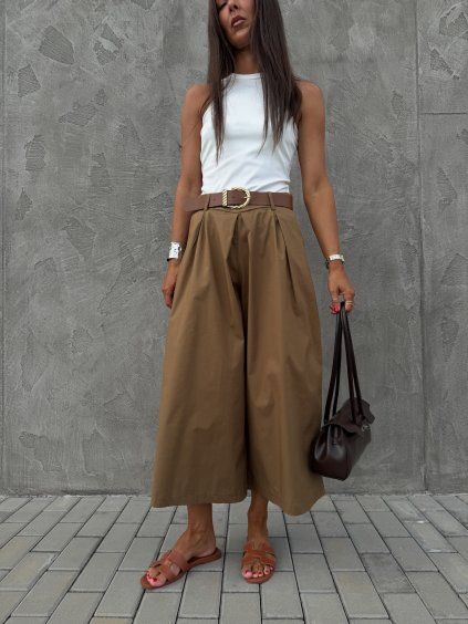 7/8 WIDE LEG KALHOTY camel