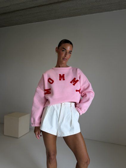 MIKINA MOMMY pink/red