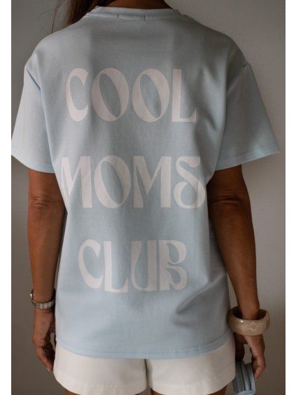 TRIČKO COOL MOMS CLUB blue/white