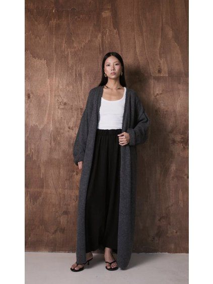 MAXI CARDIGAN grey
