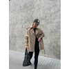 OVERSIZED KRÁTKÝ TRENCH COAT beige