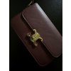 CROSS BODY KABELKA SE ZLATOU SPONOU burgundy