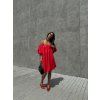 OFF SHOULDERS ŠATY S PODÍLEM LNU red