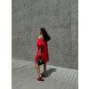 OFF SHOULDERS ŠATY S PODÍLEM LNU red
