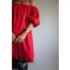 OFF SHOULDERS ŠATY S PODÍLEM LNU red